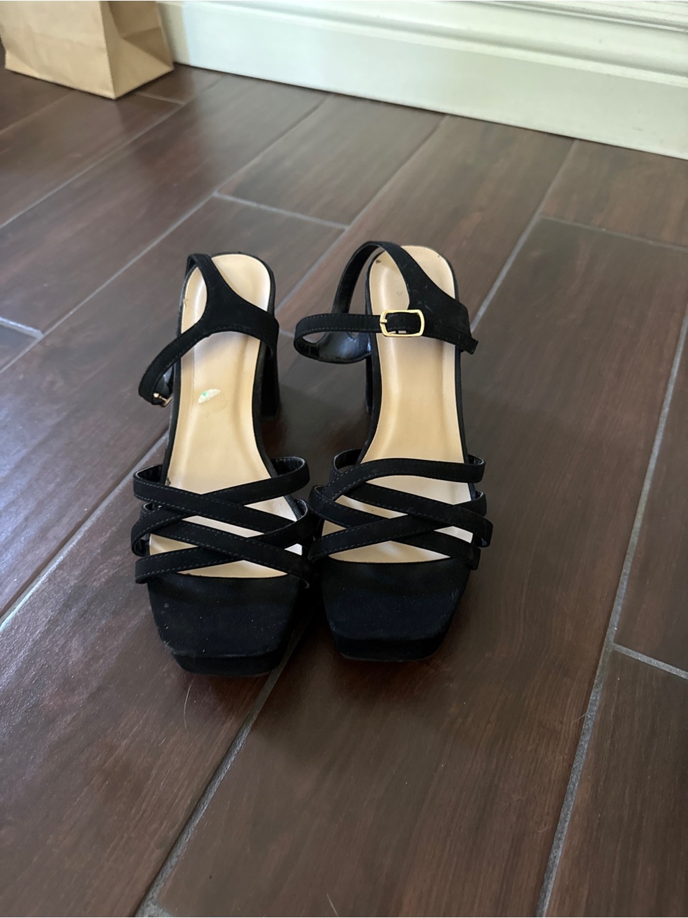 Black Strappy Heels